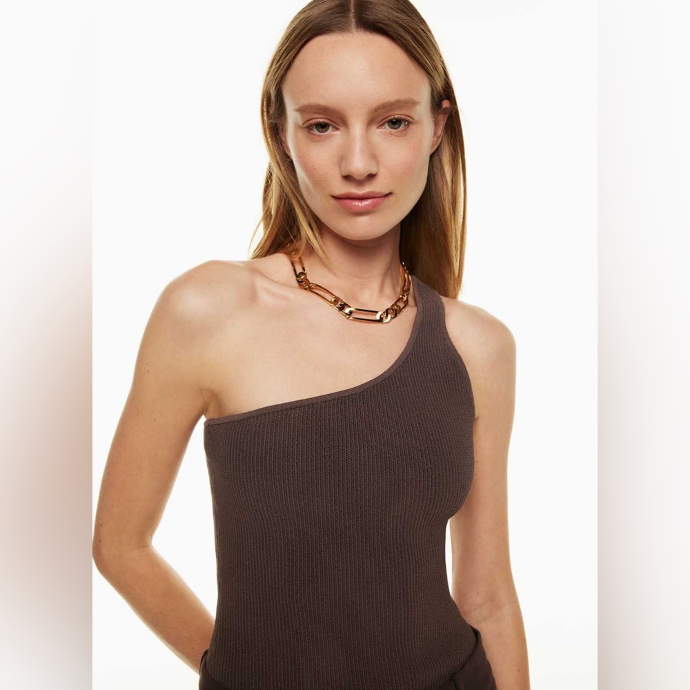 Aritzia Sculpt Knit One-Shoulder Tank